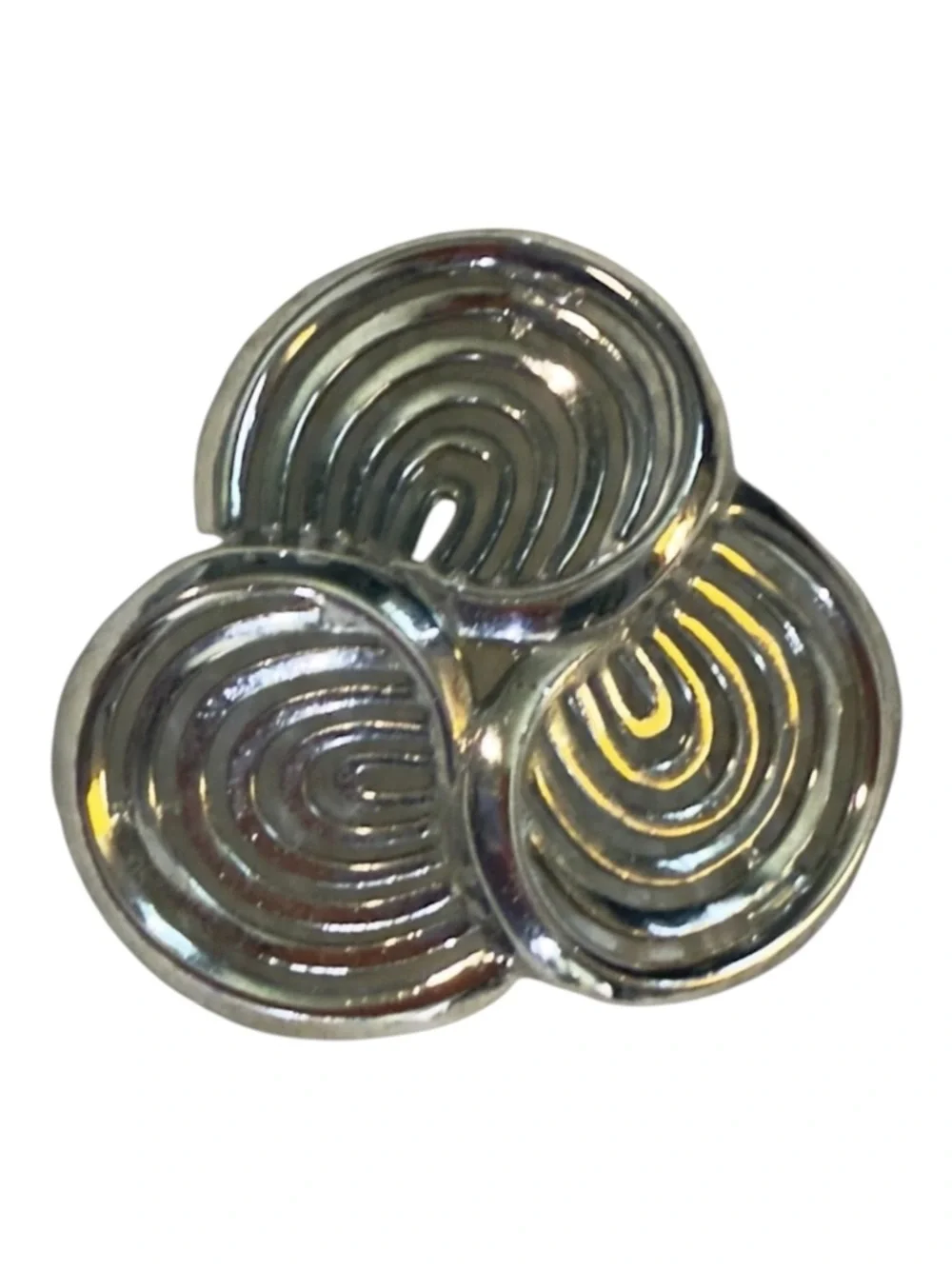 Vintage Trifari silver-tone swirl brooch Women’s costume jewelry